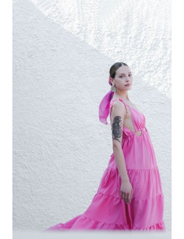 Lilith Pembe Maxi Elbise